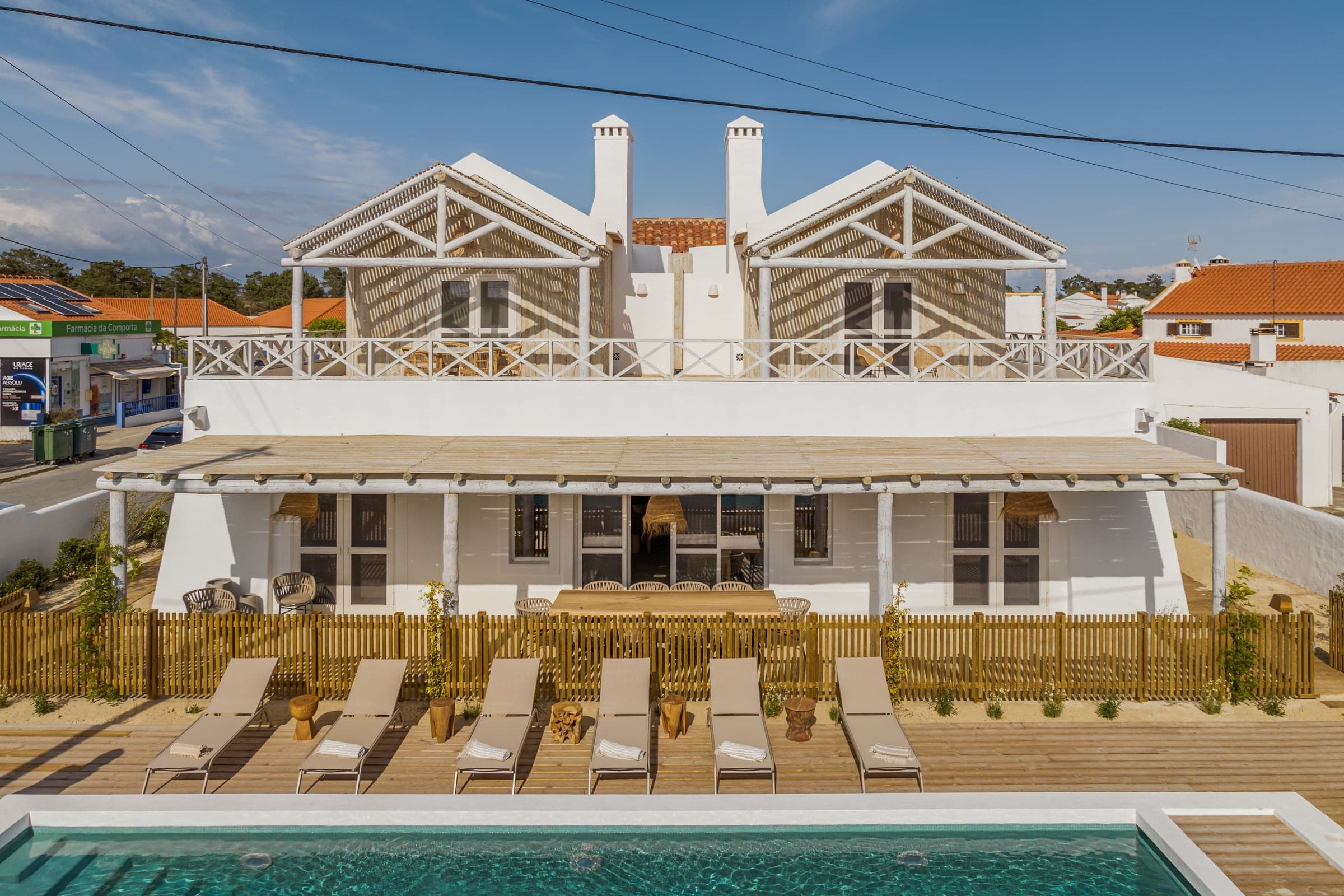 Fachada da villa